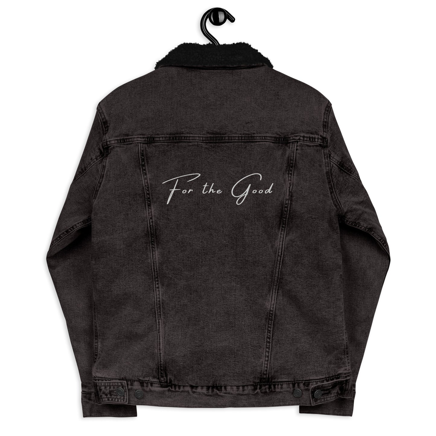 For the Good Sherpa Jacket - Black Denim